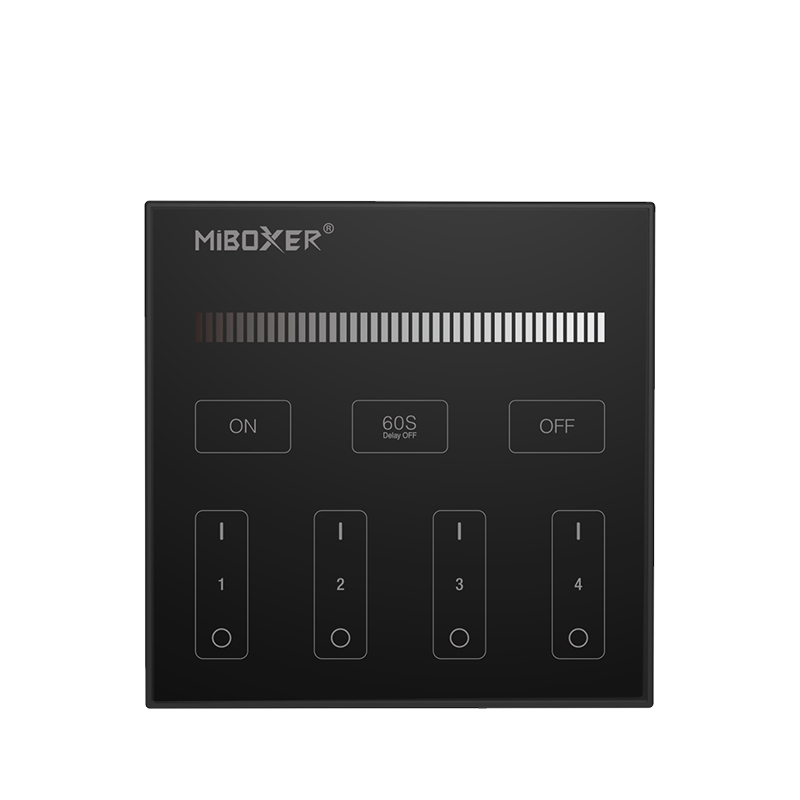 4-Zonen-Panel-Fernbedienung | für einfarbige LED | Schwarz | Miboxer | B1-B – Bild 2