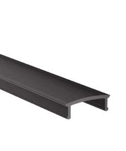 Schwarze Abdeckung für das Aluprofil Elbe