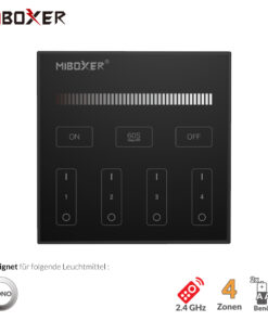 4-Zonen-Panel-Fernbedienung | für einfarbige LED | Schwarz | Miboxer | B1-B
