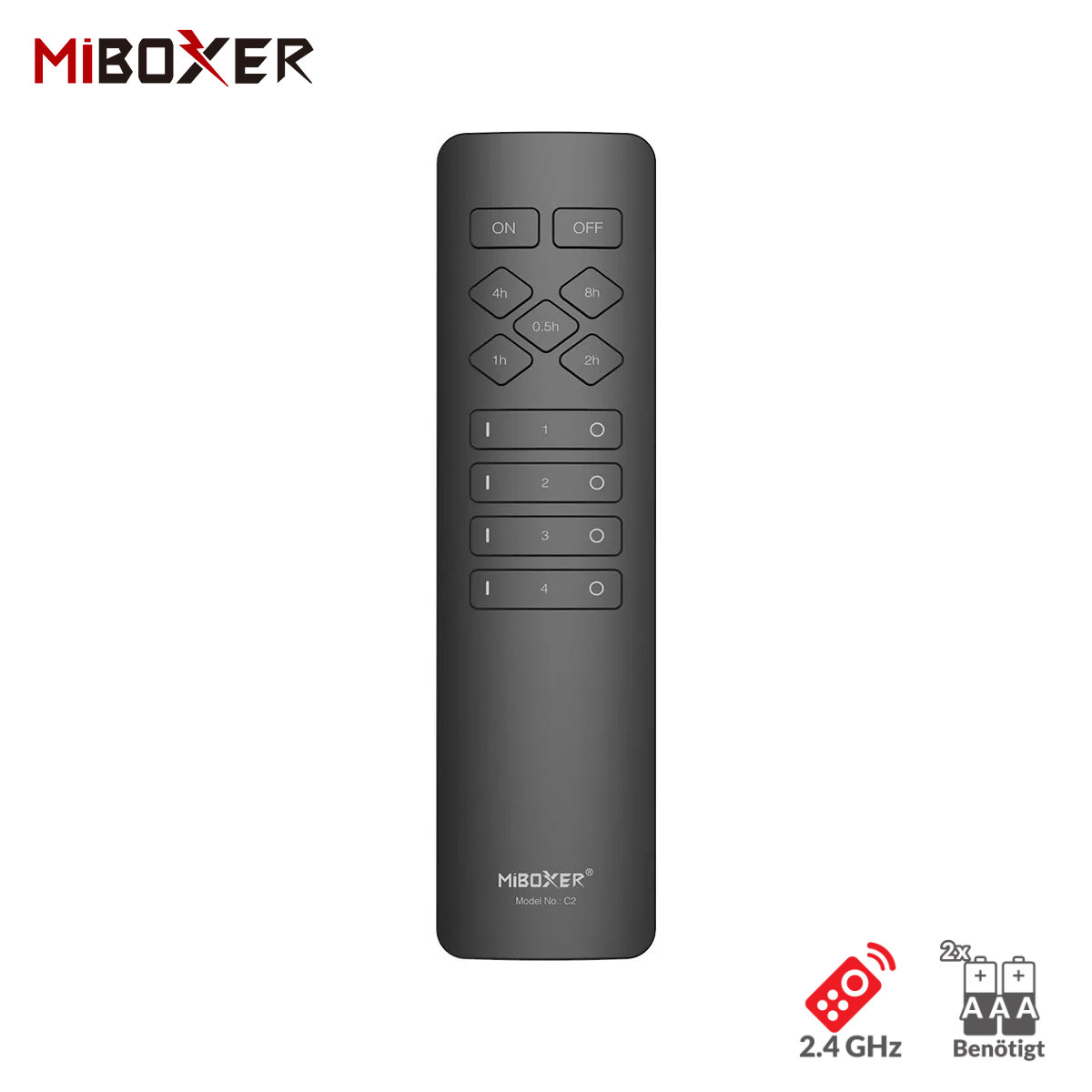 Fernbedienung | Smarte Steckdosen | 2,4 GHz | Miboxer | C2
