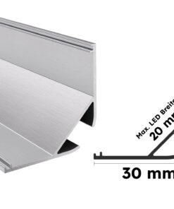 Eloxiertes Aluminium Eckprofil Nesse