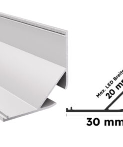 Weißes Aluminium Eckprofil Nesse