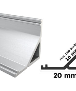 Eloxiertes Aluminium Eckprofil Spree
