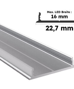 Eloxiertes Aluminium Aufputzprofil Leine