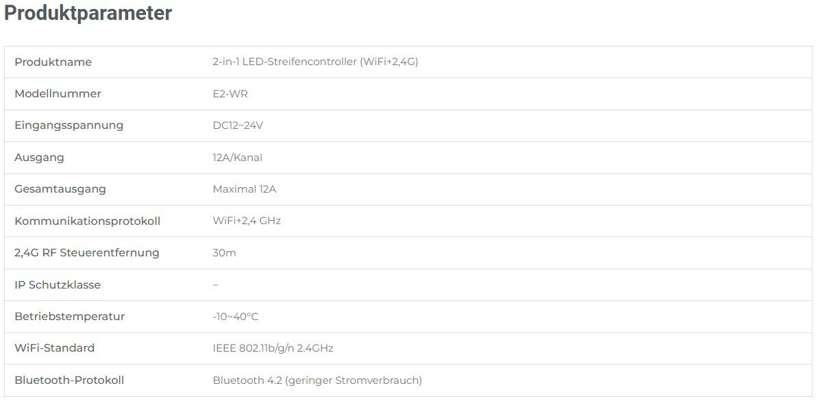 2-in-1 LED-Controller | Einfarbig | CCT | WLAN + 2,4GHz | Miboxer | E2-WR – Bild 10