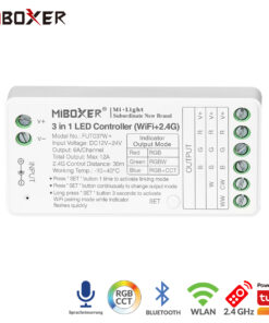 3-in-1 LED-Controller | RGB | RGBW | RGB+CCT | WLAN + 2,4GHz | Miboxer | Tuya | FUT037W+