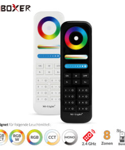8 Zonen Fernbedienung | RGB+CCT | 2,4 GHz | Miboxer | FUT089