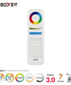 7 Zonen Fernbedienung | Zigbee 3.0 | RGB+CCT | Weiß | Miboxer | FUT089Z