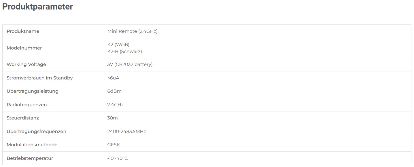 Drehbare Fernbedienung | CCT | Miboxer | K2 – Bild 11