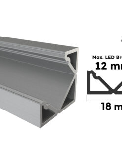 Eloxiertes Aluminium Eckprofil Mosel