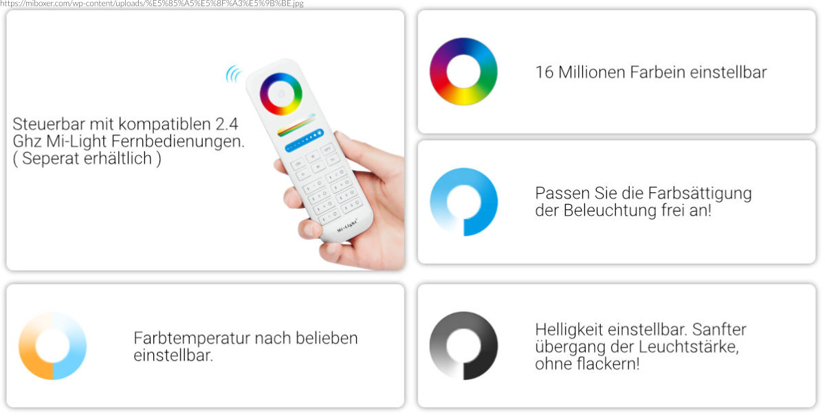 5-in-1 LED-Controller | Einfarbig | CCT | RGB | RGBW | RGB-CCT | Zigbee 3.0 + 2,4GHz | Miboxer | ZL5 – Bild 9