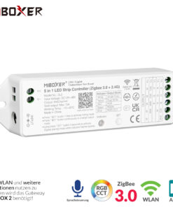 5-in-1 LED-Controller | Einfarbig | CCT | RGB | RGBW | RGB-CCT | Zigbee 3.0 + 2,4GHz | Miboxer | ZL5