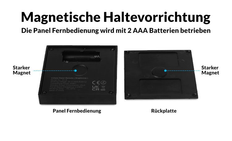 4-Zonen-Panel-Fernbedienung | für einfarbige LED | Schwarz | Miboxer | B1-B – Bild 8